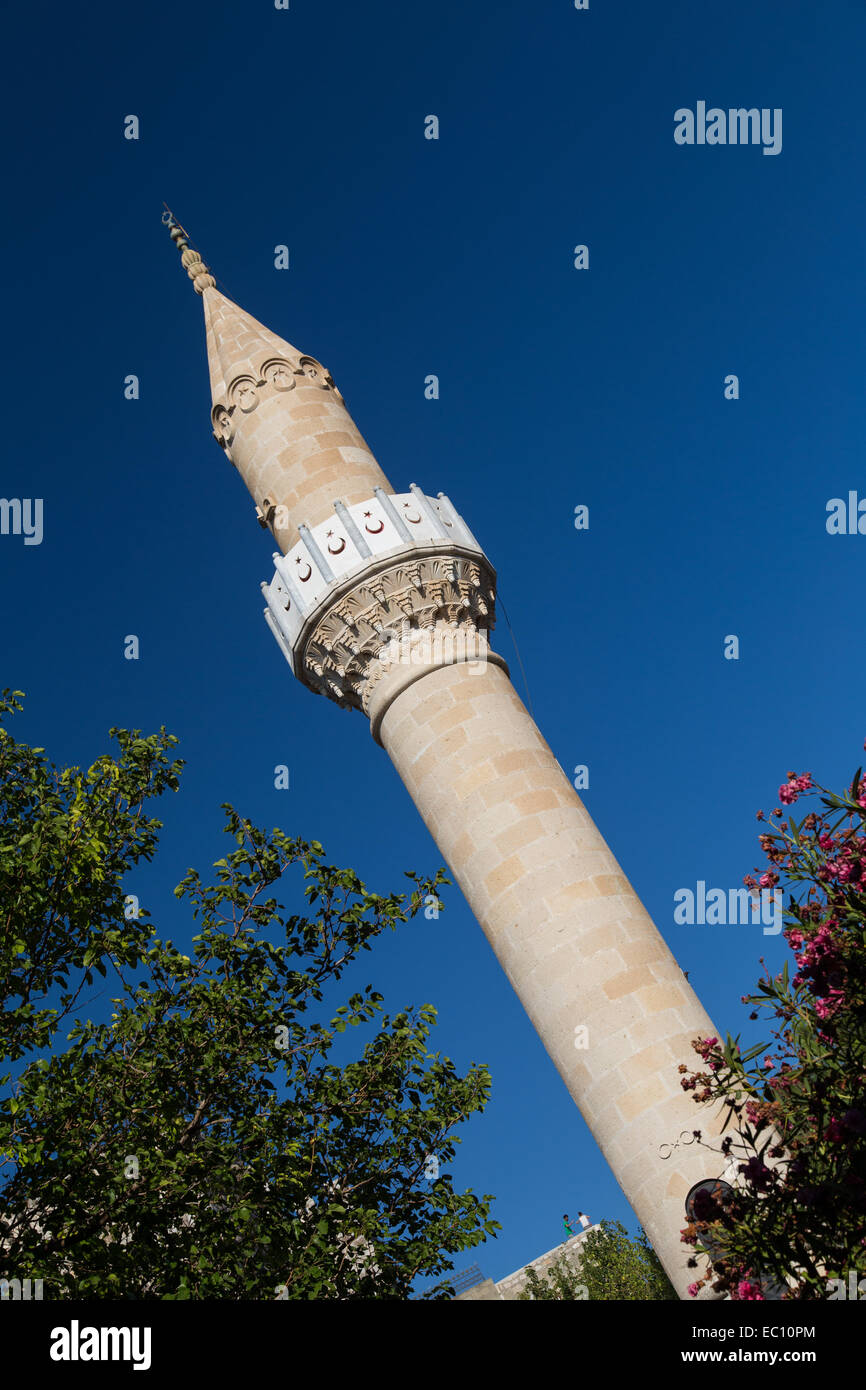 Minaret of Bodrum Castle Mosque in Aegean Turkey Stock Photo Alamy
