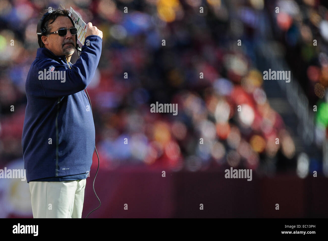 Landover, Maryland, USA. 07th Dec, 2014. St. Louis Rams head coach Jeff ...