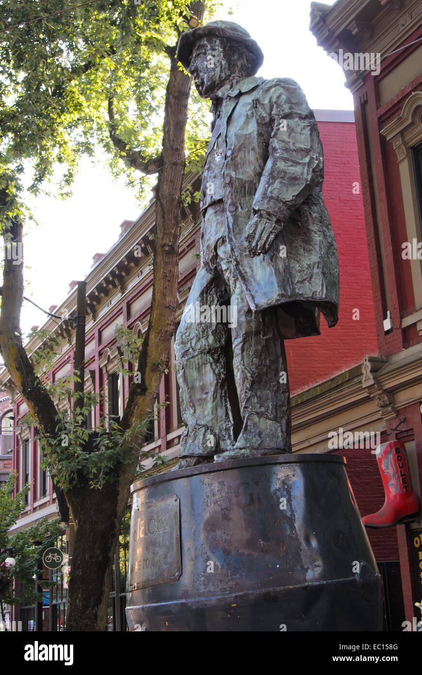 Jack 'Gassy' Deighton statue in Gastown Stock Photo