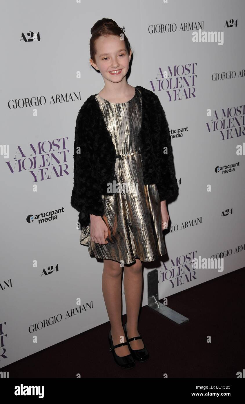 New York, NY, USA. 7th Dec, 2014. Taylor Richardson at arrivals for A MOST VIOLENT YEAR Premiere at French Institute Alliance Française, Florence Gould Hall Theater, New York, NY December 7, 2014. Credit:  Kristin Callahan/Everett Collection/Alamy Live News Stock Photo