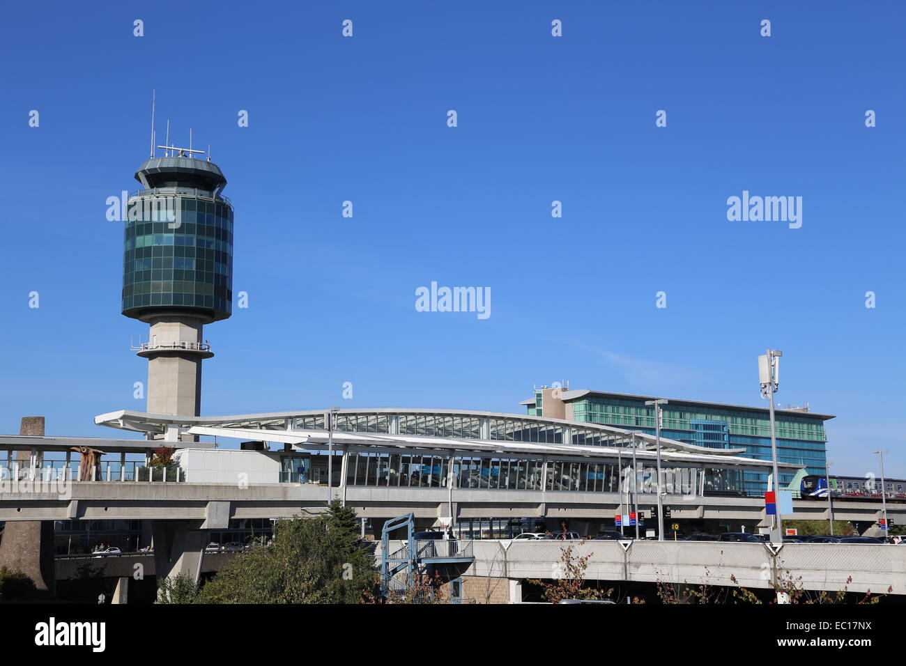 Air Traffic Control tower at YVR airport Stock Photo