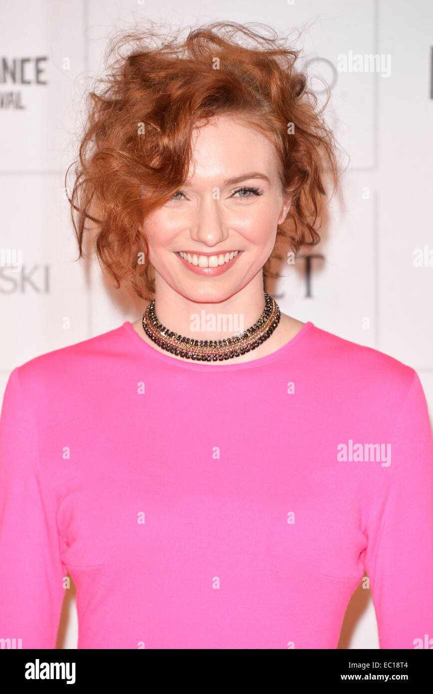 London, UK. 07th Dec, 2014. Eleanor Tomlinson attends the Moet British Independent Film Awards 2014 at Old Billingsgate Market on December 7, 2014 in London, England. Photo by See Li Credit:  See Li/Alamy Live News Stock Photo