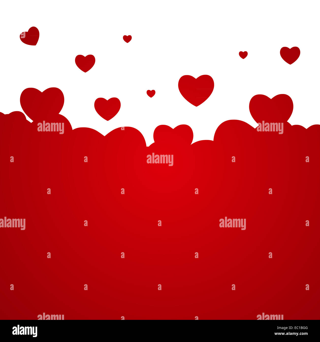 Happy Valentines Day Card with Heart. Vector Illustration Stock Photo ...