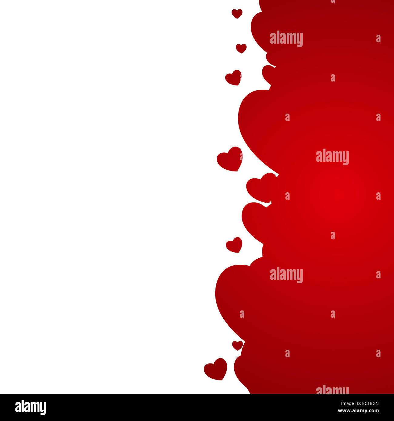 Happy Valentines Day Card with Heart. Vector Illustration Stock Photo ...