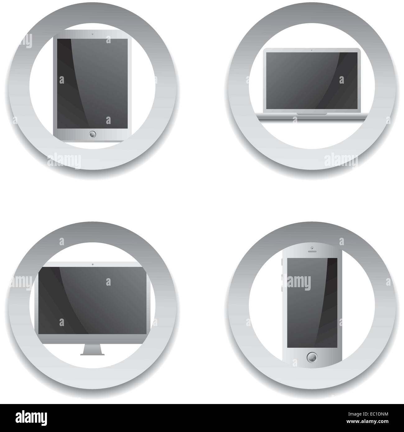 computer multimedia device Stock Vector Image & Art - Alamy