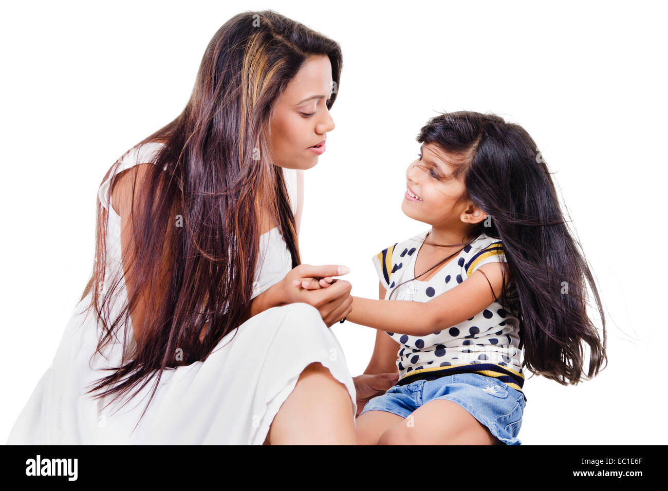 indian Mother Child Care Stock Photo - Alamy