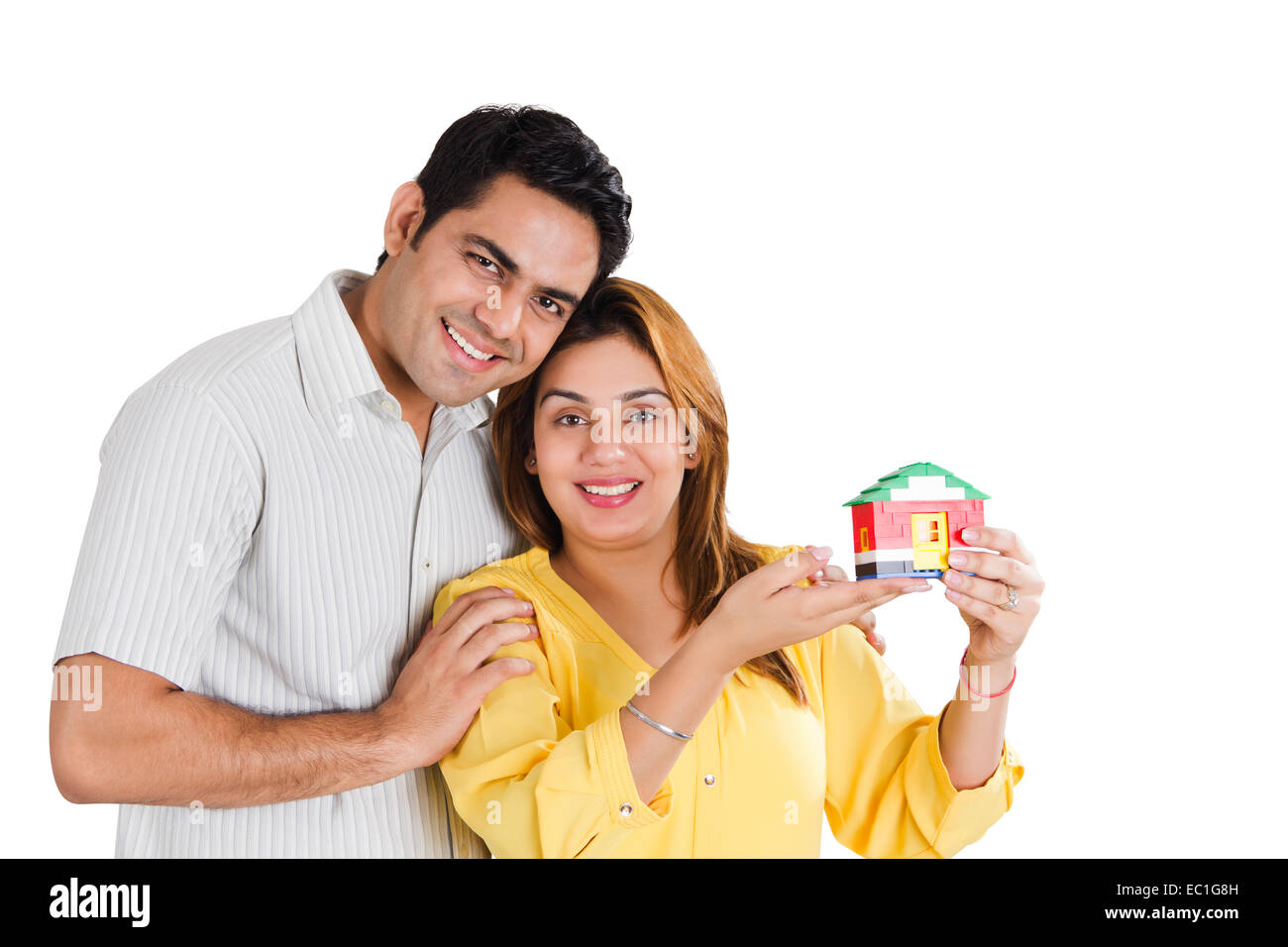 indian married couple Dream new house Stock Photo - Alamy