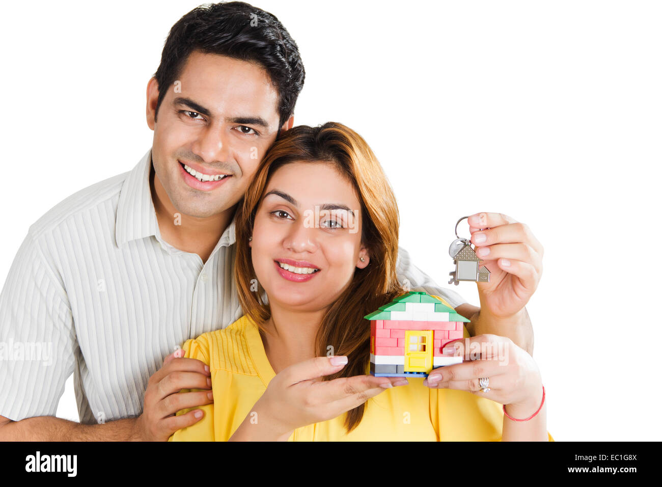 indian married couple Dream new house Stock Photo - Alamy