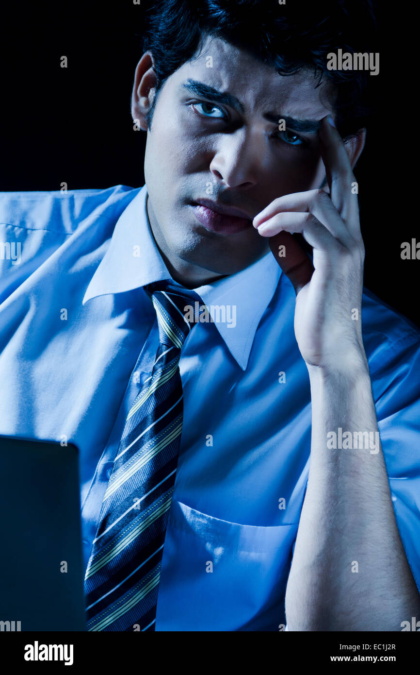 Indian man stressed work hi-res stock photography and images - Alamy