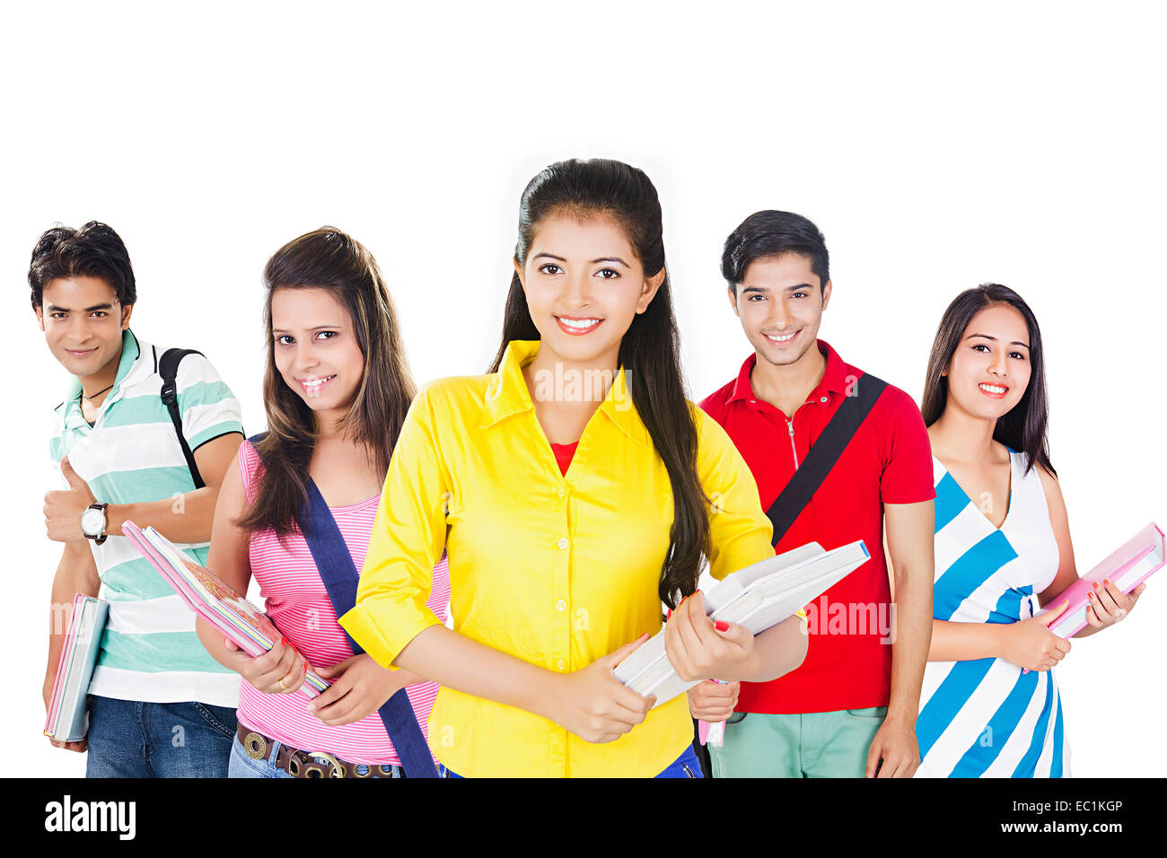 Indian College Friends Students Stock Photo Alamy