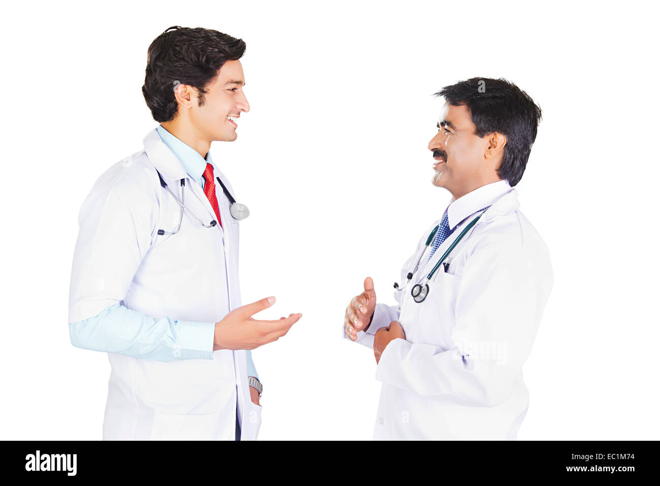 two indian Doctor Discuss Stock Photo