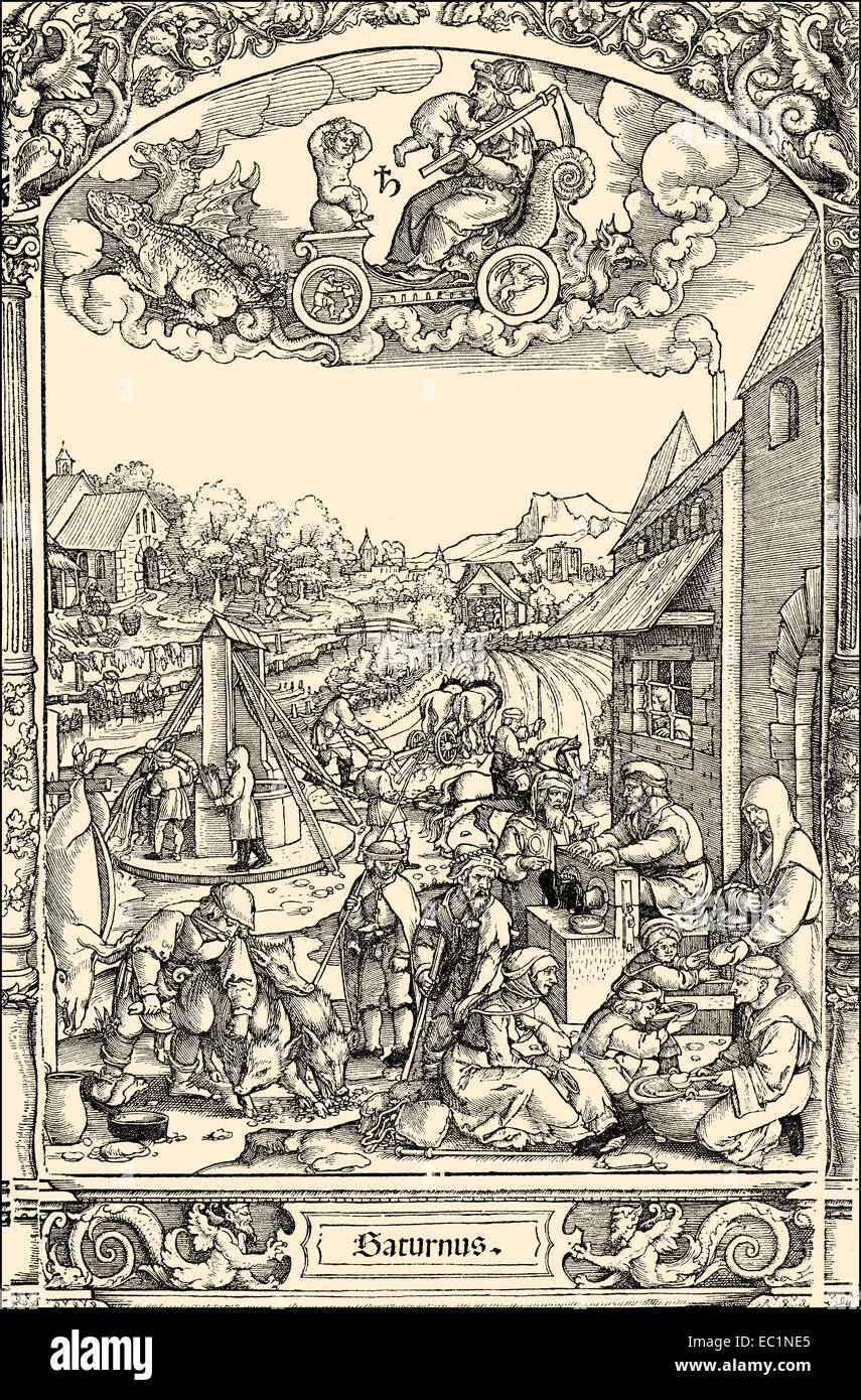 Agricultural life in the 16th century in Germany Stock Photo - Alamy