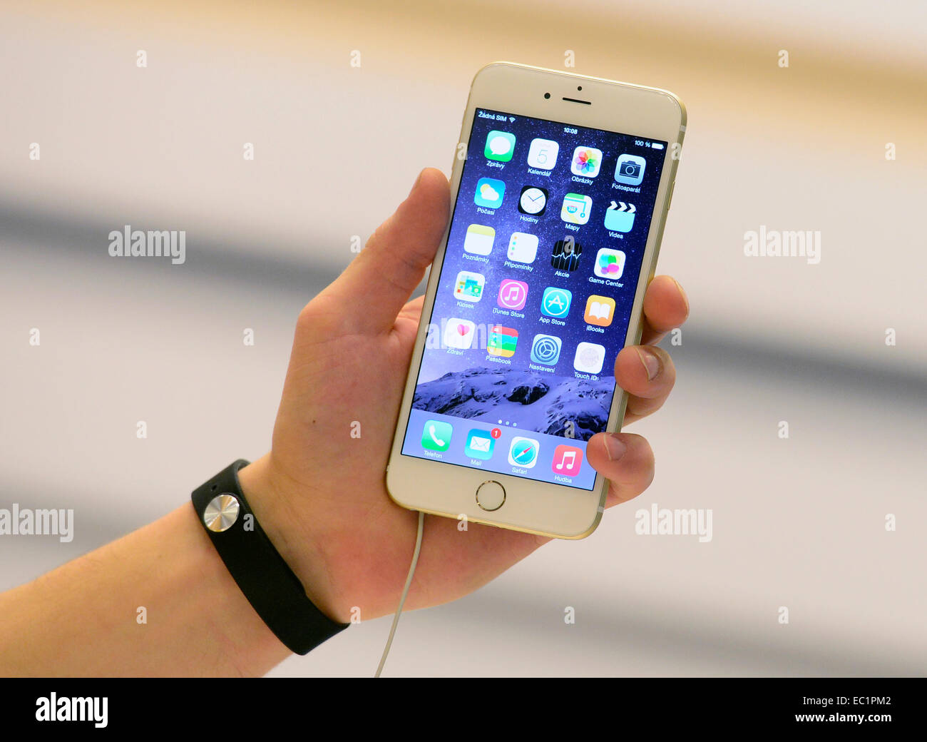 As a Christmas gift - Apple iPhone 6. On December 5, 2014. (CTK Photo/Roman Vondrous) Stock Photo