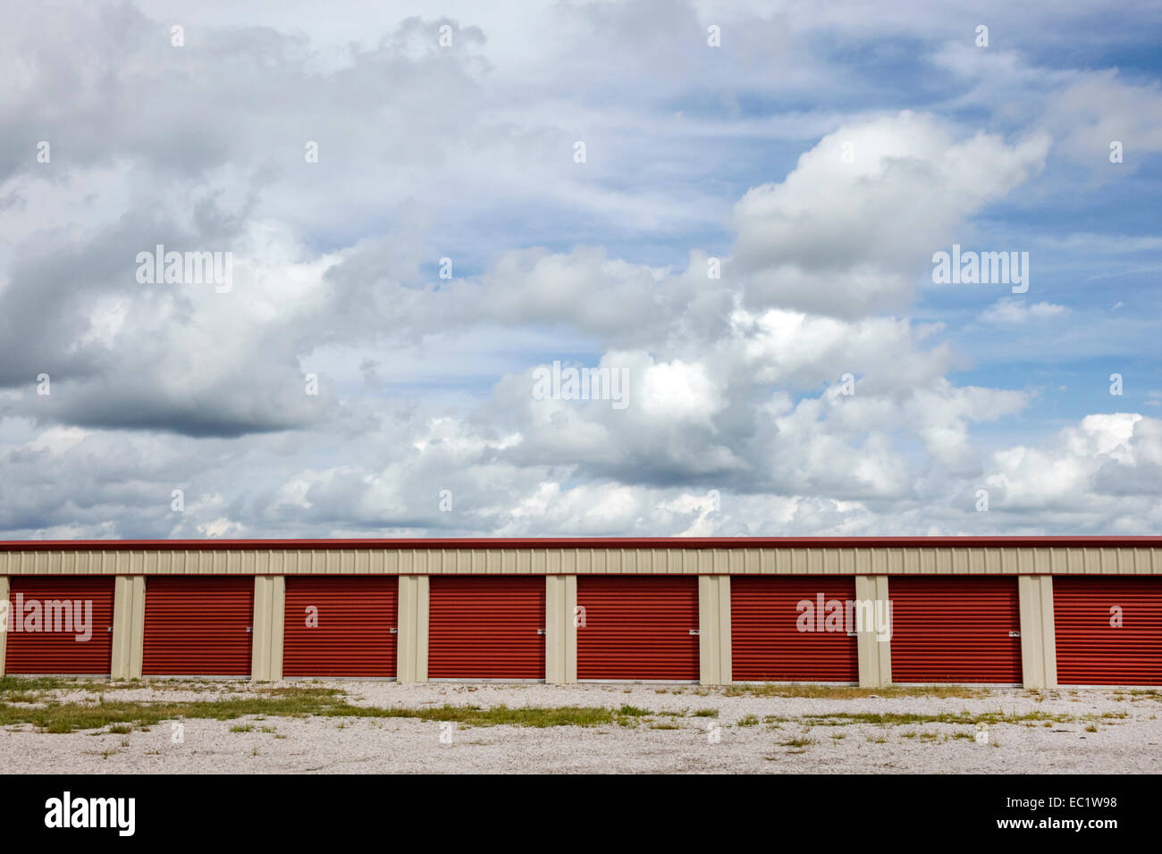 Illinois Mount Mt. Olive,historic highway Route 66,self-storage,lockers,center,centre,IL140902059 Stock Photo