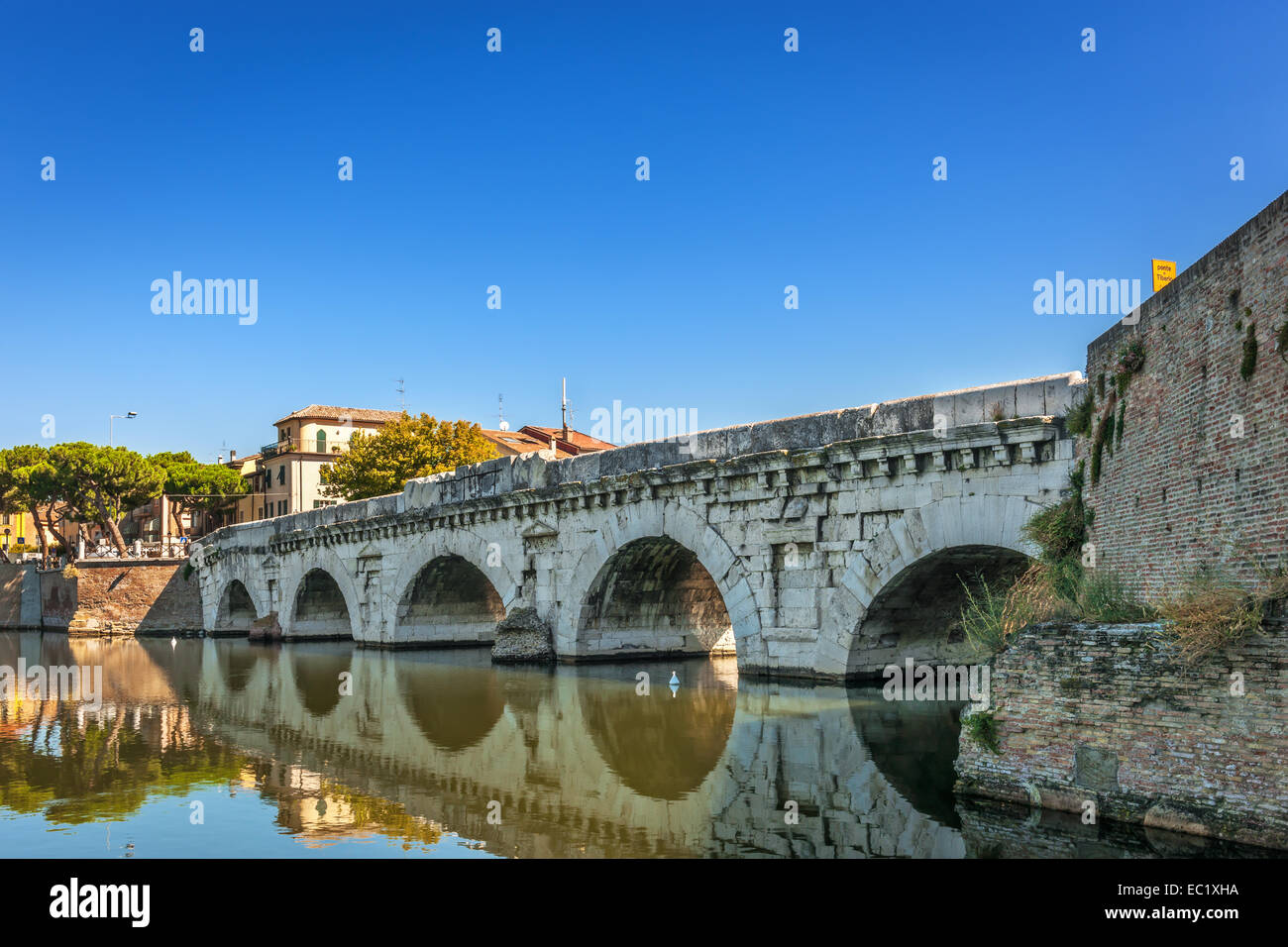 Historical Roman Tiberius Bridge Over Marecchia River In Rimini Emilia Romagna Italy Europe Stock Photo Alamy Historical Roman Tiberius Bridge Over Marecchia River In Rimini Emilia Romagna Italy Europe Stock Photo Alamy