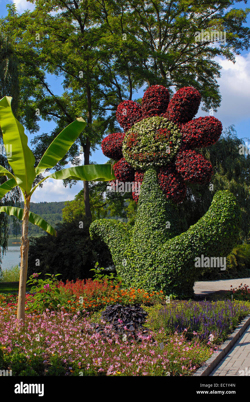 Flowers sculpture, Mainau, Flower Island, Lake Constance, Bodensee