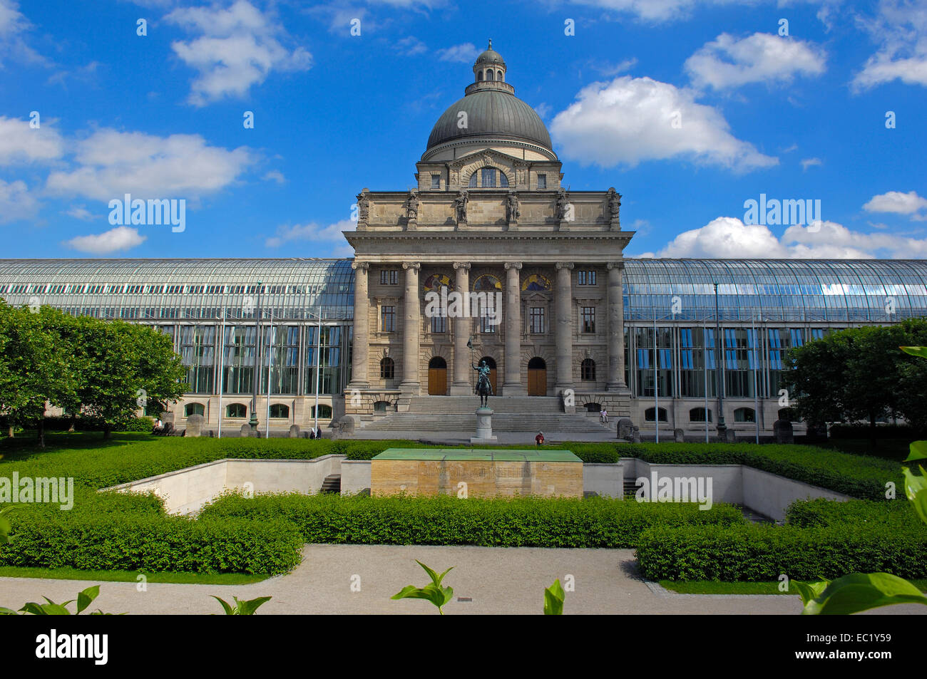 Bavarian State Chancellery, Bayerische Staatskanzlei, Hofgarten, Munich, Bavaria Stock Photo