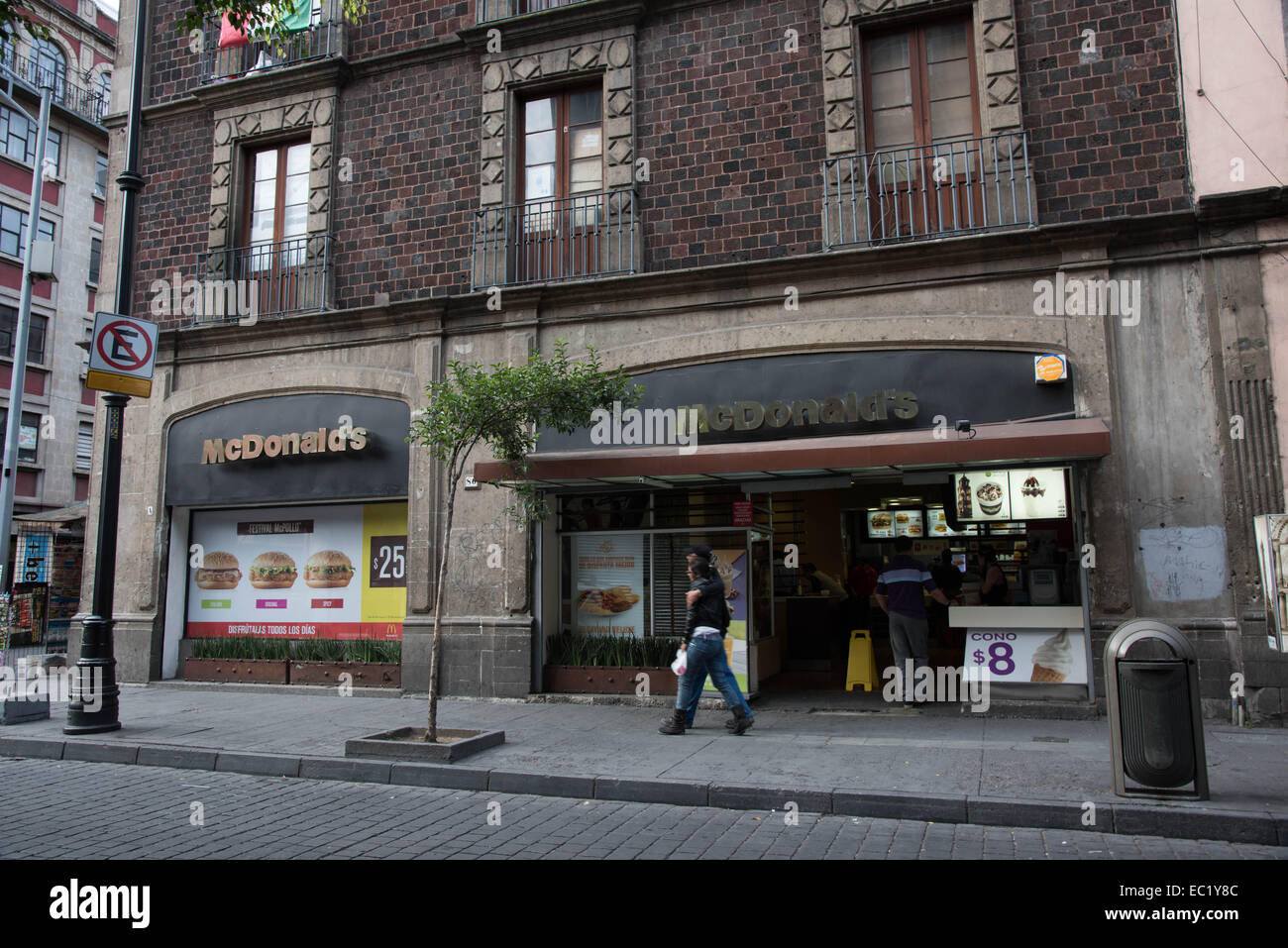 Inconspicuous McDonald's,Centro,Mexico city,Mexico Stock Photo - Alamy