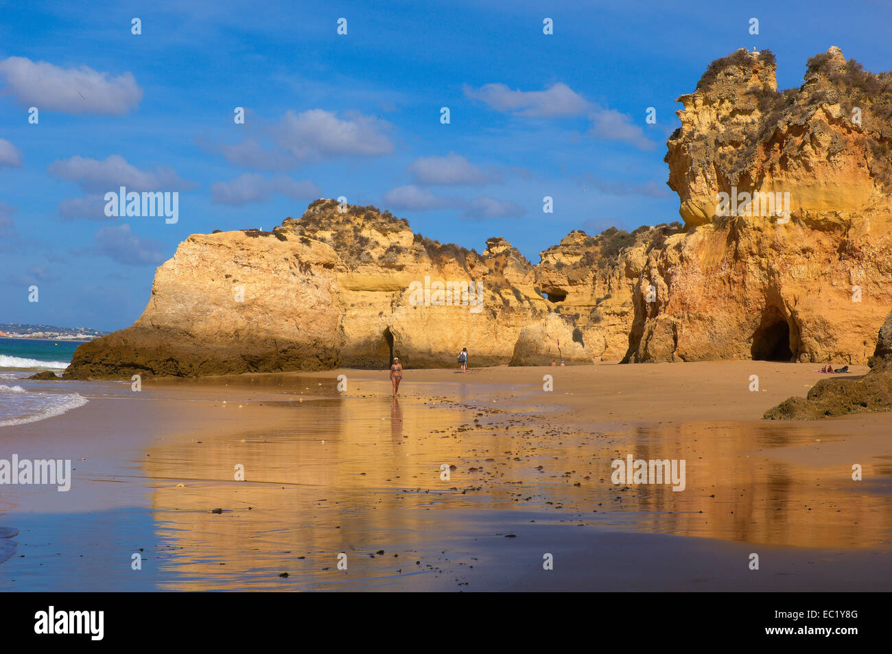 Tres Irmaos beach, Portimao, Alvor, Praia dos Tres Irmaos, Algarve, Portugal, Europe Stock Photo