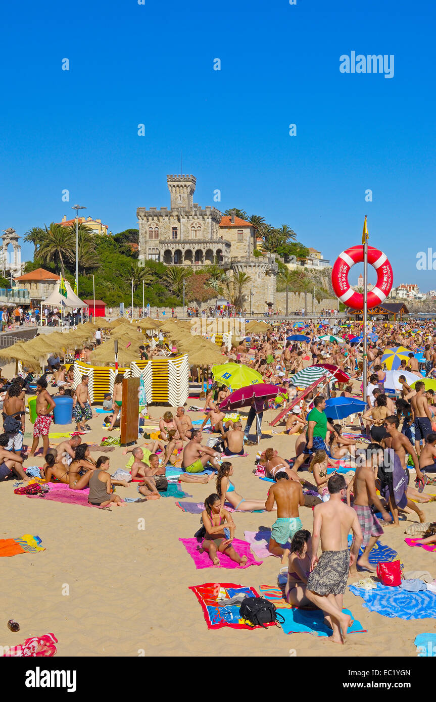 Forte da Cruz, Tamariz beach, Estoril, Lisbon, Portugal, Europe Stock Photo