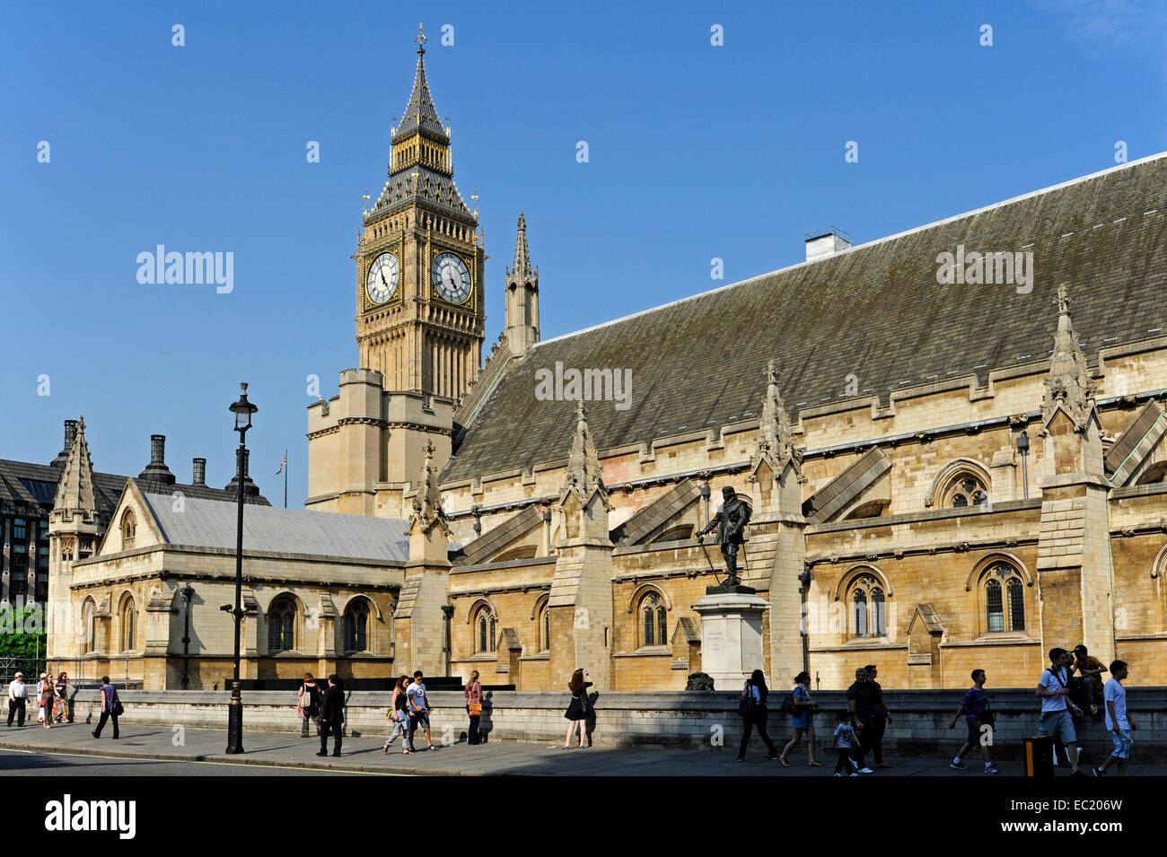 Big Ben, Elizabeth Tower, Palace of Westminster, Houses of Parliament, UNESCO World Cultural Heritage site, London, England Stock Photo