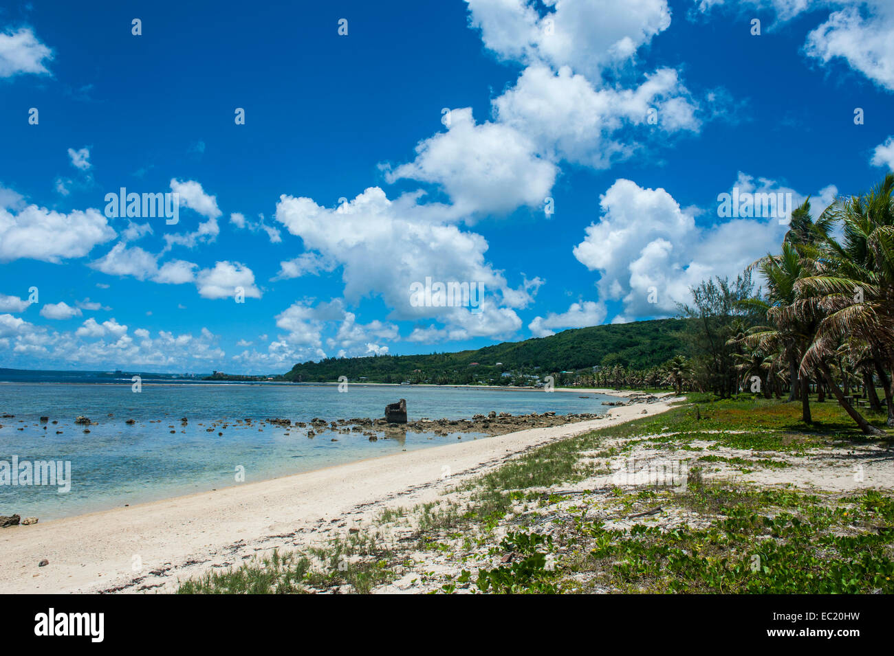 Sandy Bay, War in the Pacific National Historical Park, Guam, US Territory, Pacific Stock Photo