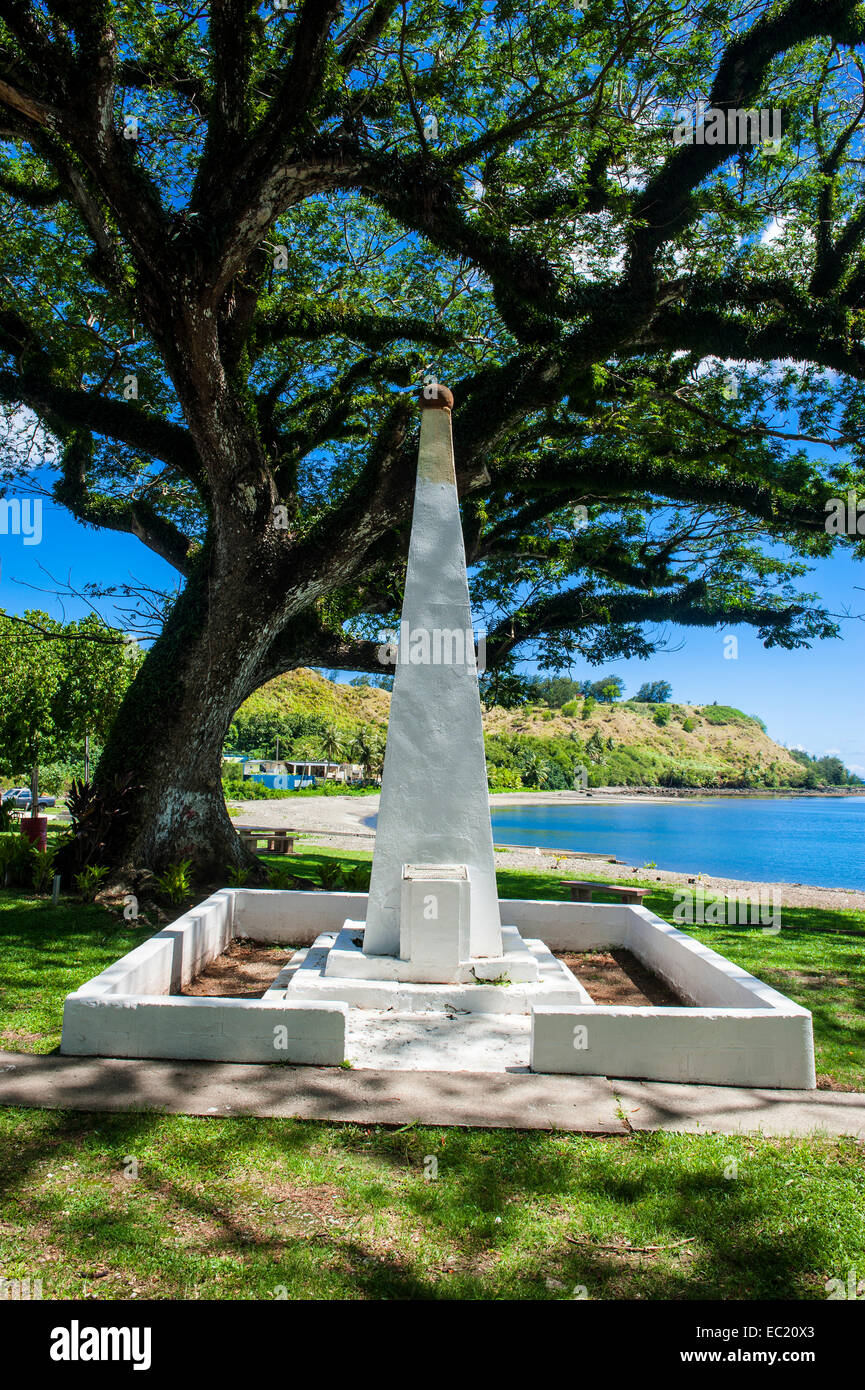 Obelisk in Umatac, Guam, US Territory, Pacific Stock Photo