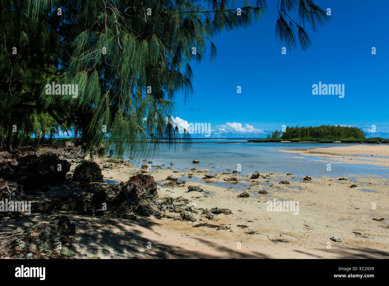 Coast, Cocos Lagoon, Merizo, Guam, US Territory, Pacific Stock Photo
