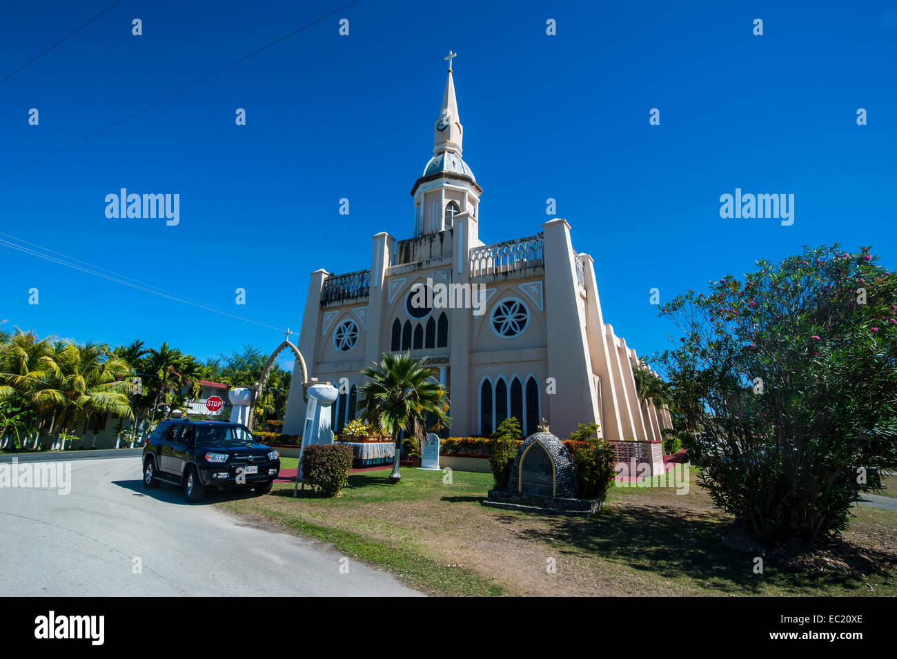 St. Joseph's church in Inarajan, Guam, US Territory, Pacific Stock Photo