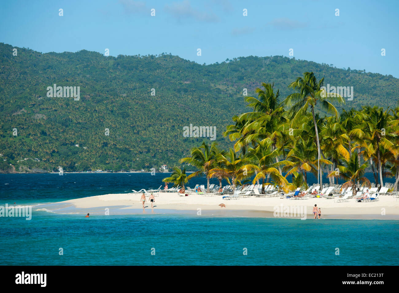 Dominikanische Republik, Halbinsel Samana, Santa Barbara de Samana, Insel Cayo Levantado ...