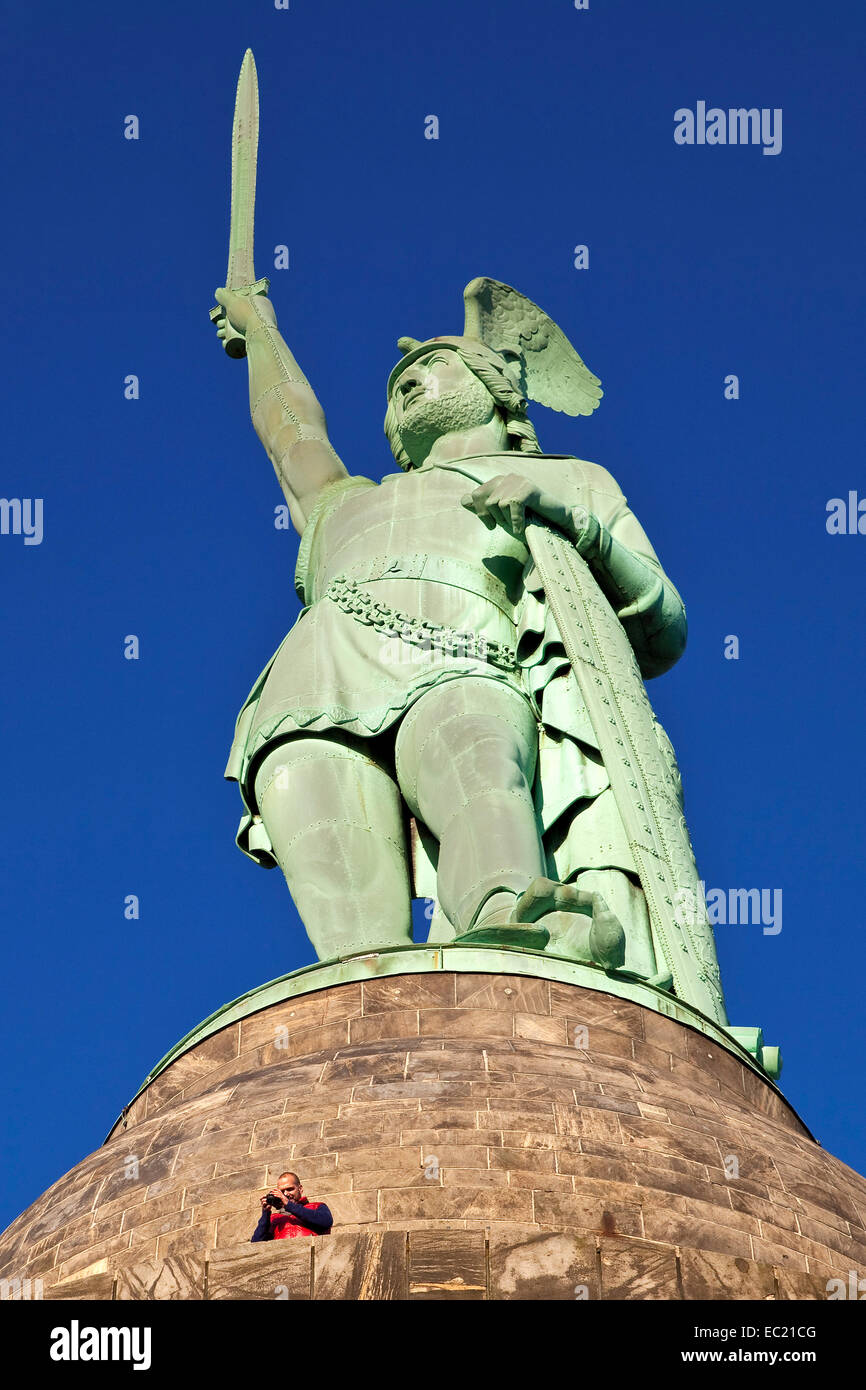 Hermannsdenkmal monument, Detmold, Ostwestfalen-Lippe, North Rhine-Westphalia, Germany Stock Photo