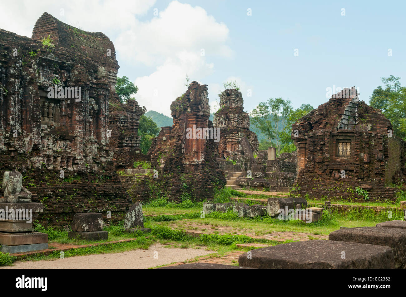 Cham Ruins at My Son, Vietnam Stock Photo