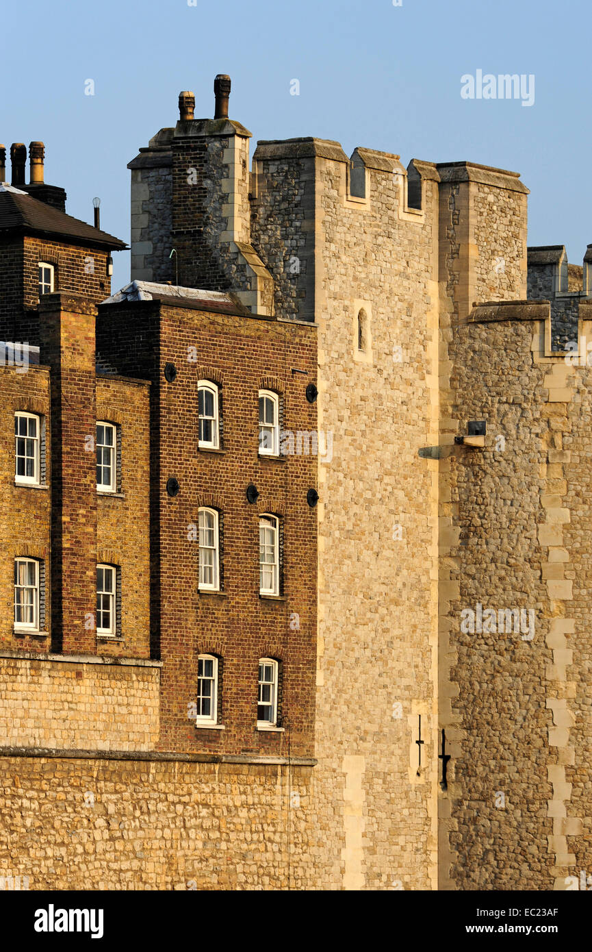 Tower of London, UNESCO World Cultural Heritage site, London, England, United Kingdom Stock Photo