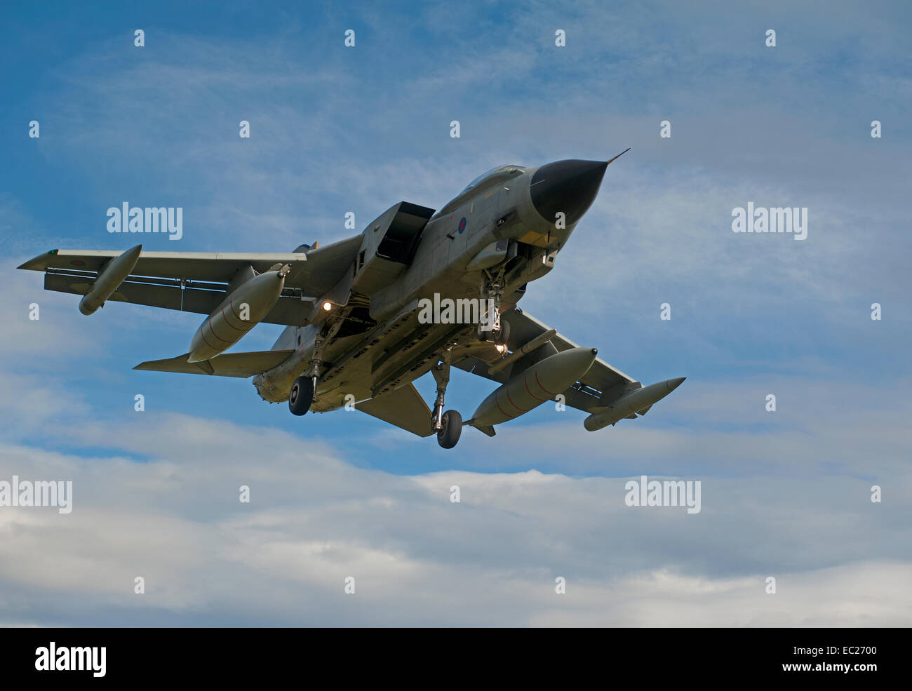 RAF GR4 Tornado Military Swing Wing Attack Bomber.  SCO 9293. Stock Photo