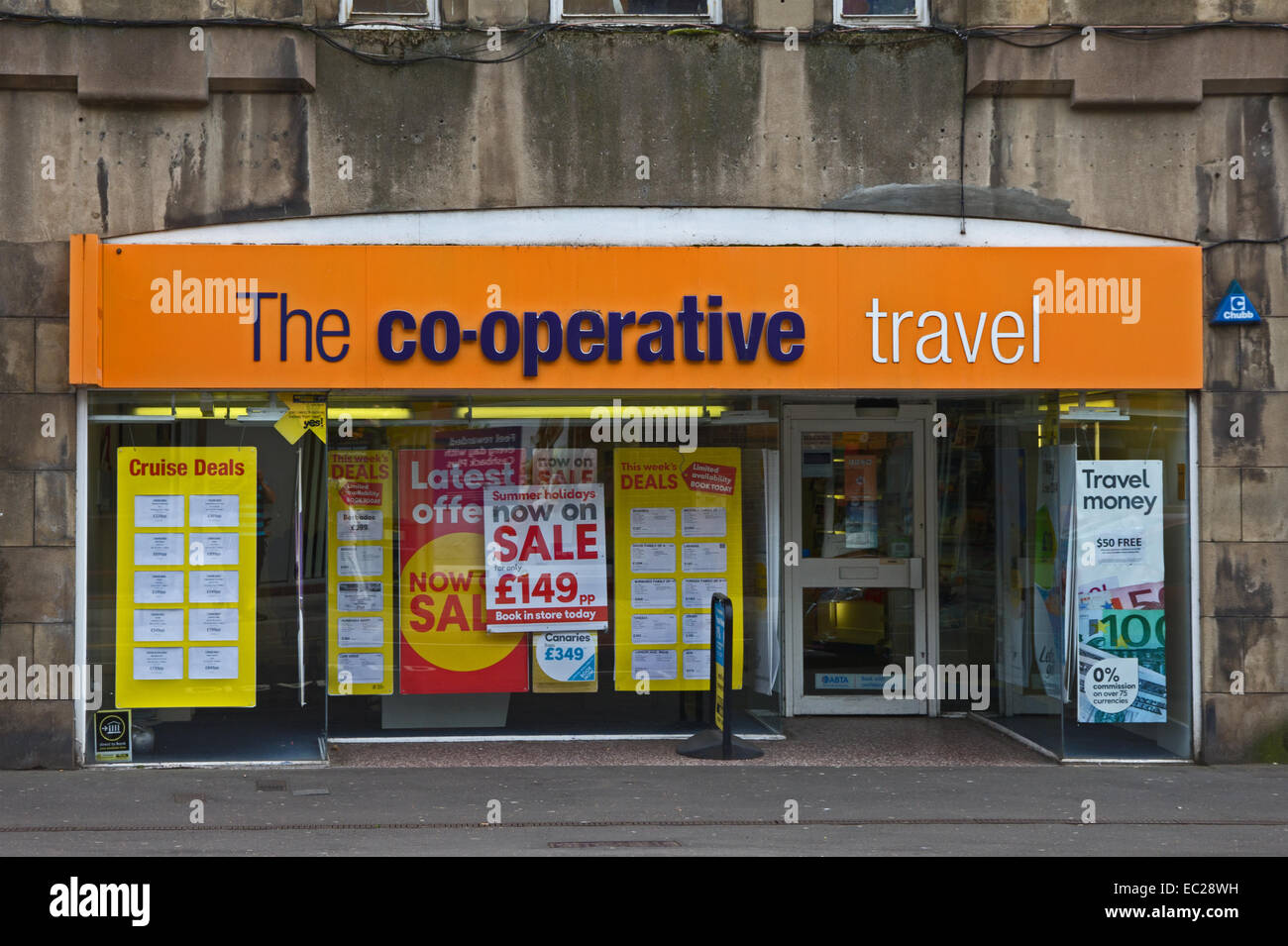 The Co-operative Travel shop, Perth, Scotland Stock Photo
