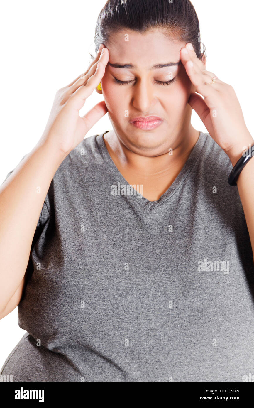 indian Obese Lady over Weight problem Stock Photo Alamy