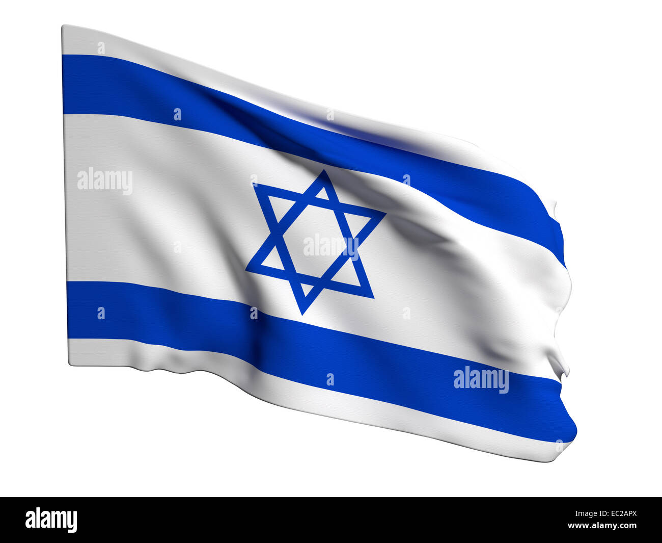 3d rendering of an Israel flag Stock Photo - Alamy