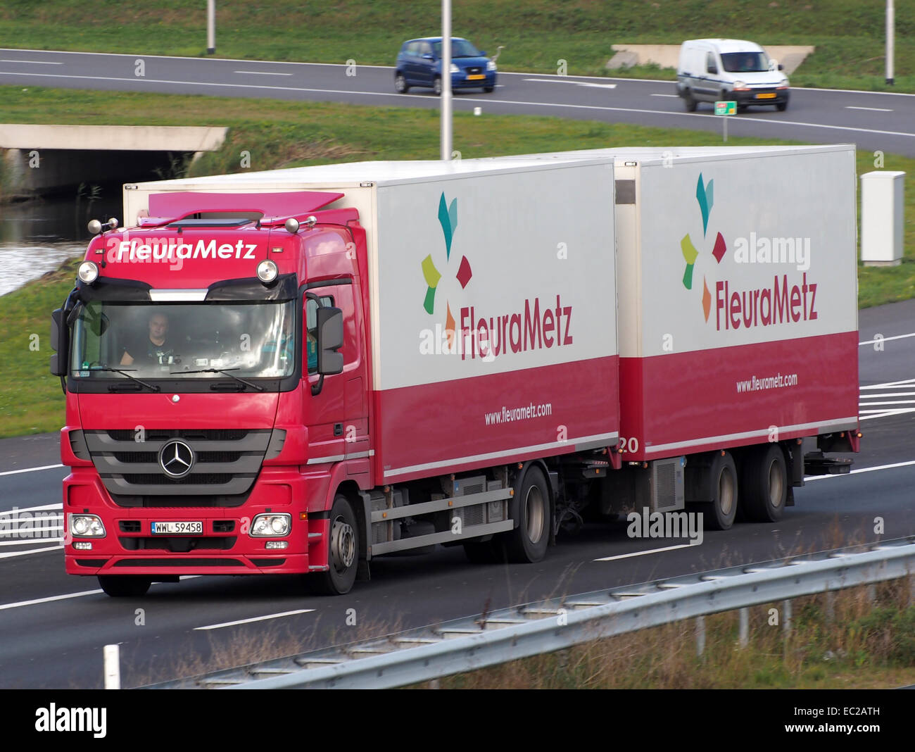 Mercedes truck, FleuraMetz Stock Photo