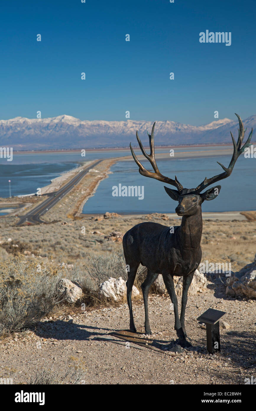 Antelope Island, an island state park in Utah's Great Salt Lake Stock ...