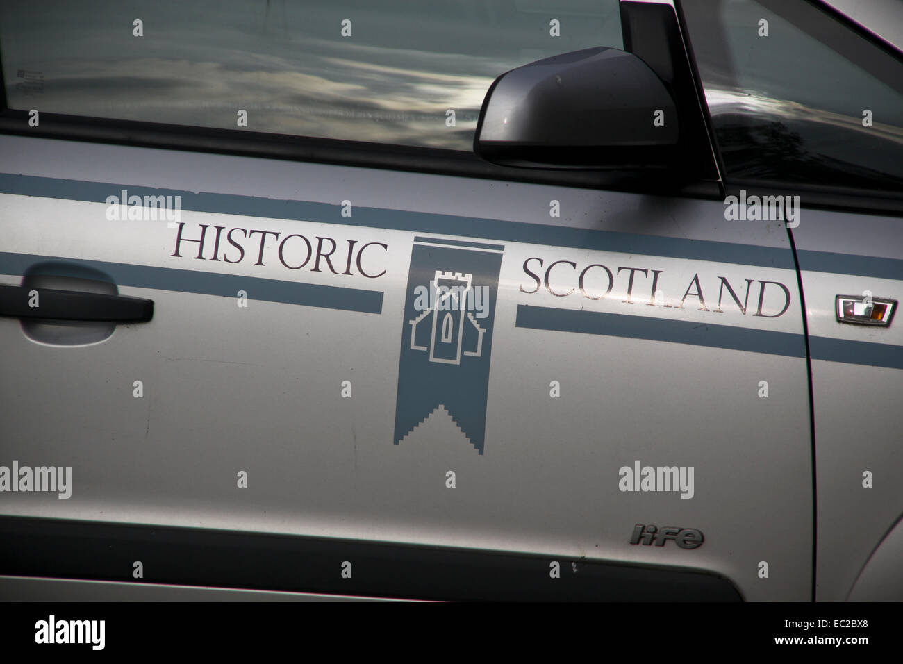 Historic Scotland corporate vehicle Stock Photo