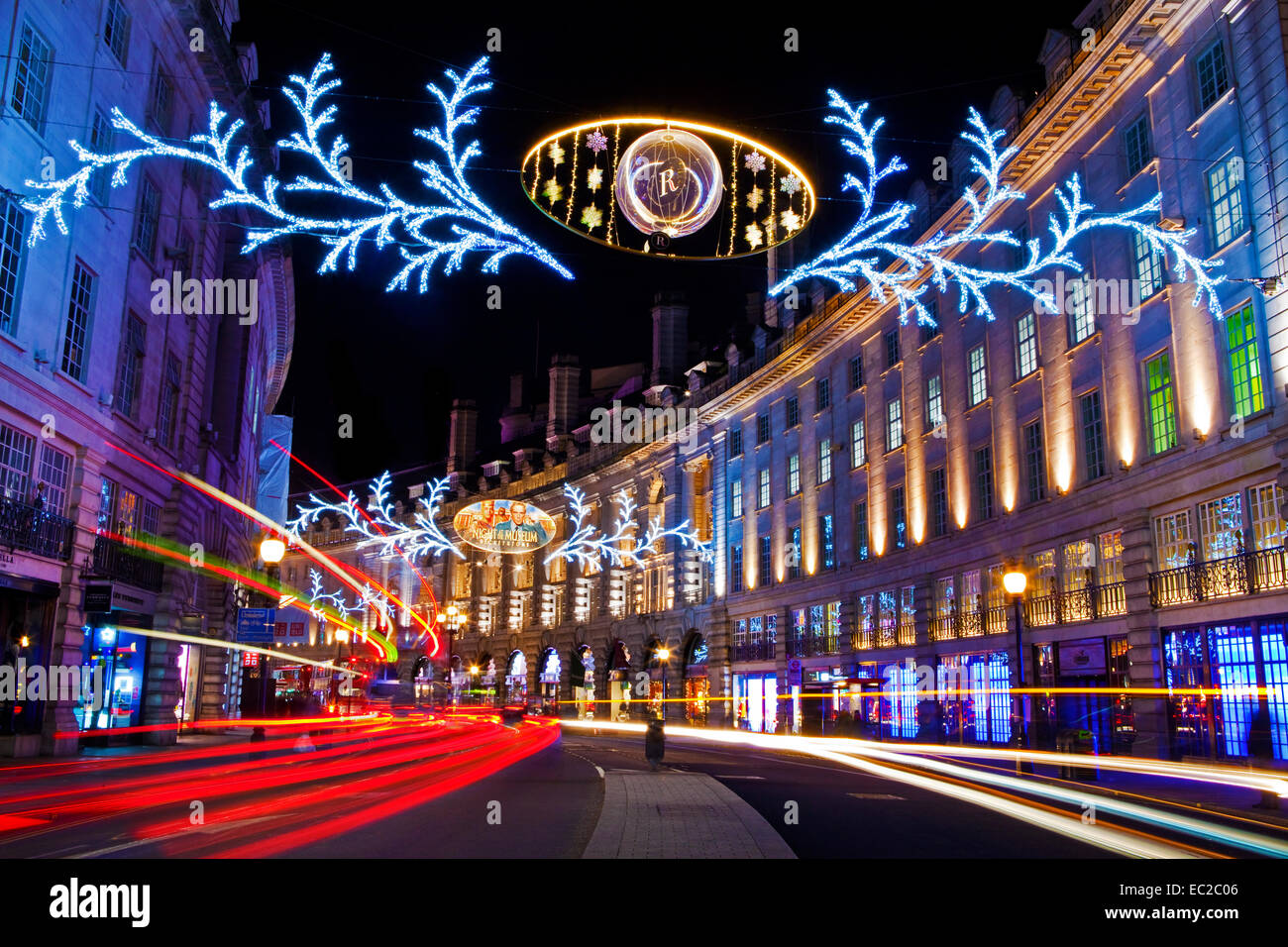 The beautiful Regent Street Christmas Lights in London Stock Photo Alamy