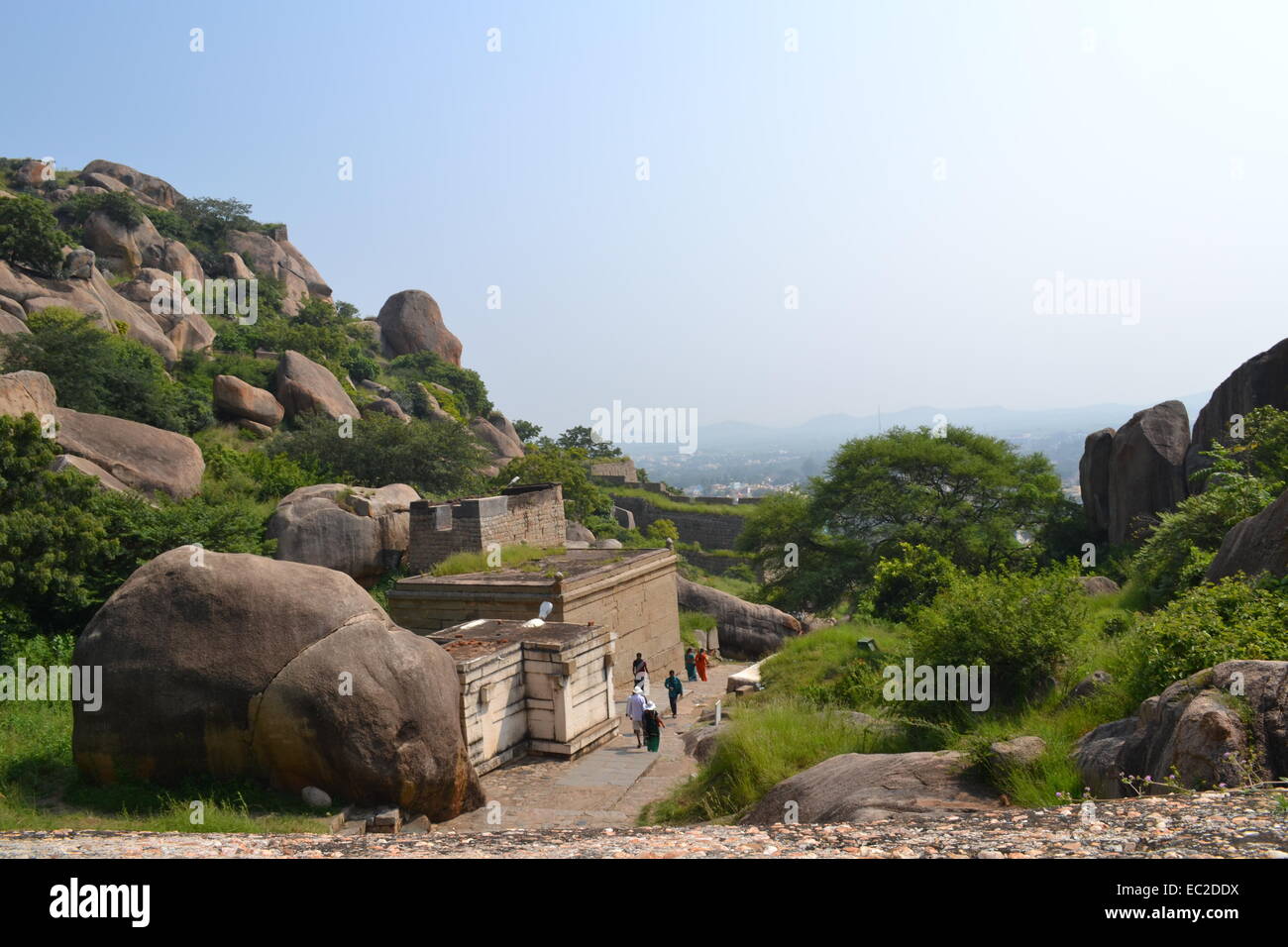 Chitradurga - the Picturesque fort in Karnataka Curvy pathways @inside the  fort Stock Photo - Alamy