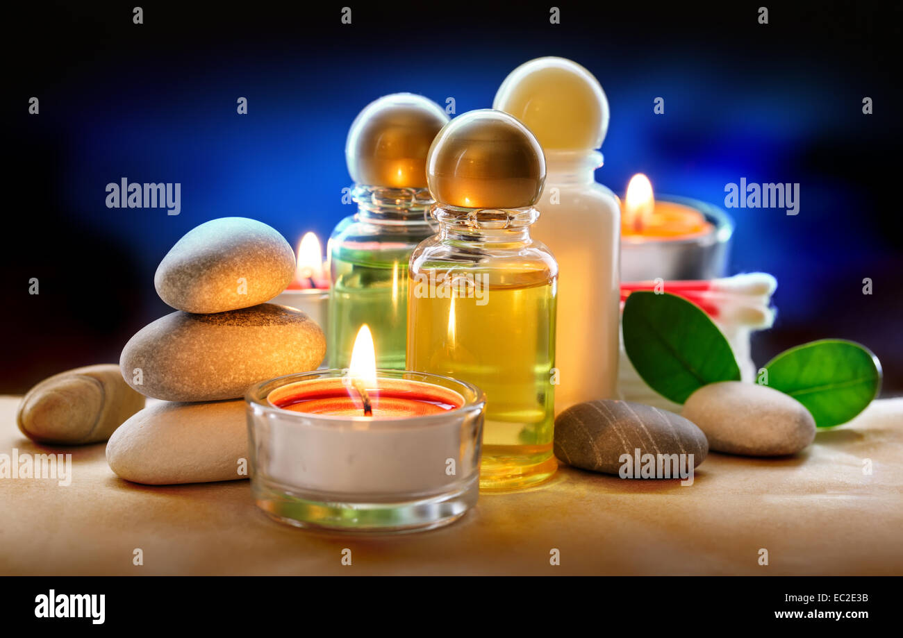 Stack spa stones burning hi-res stock photography and images - Alamy