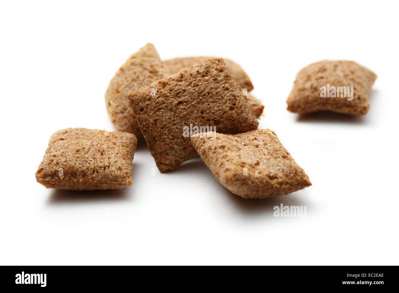 Crispy chocolate cereal pillow flakes Stock Photo Alamy