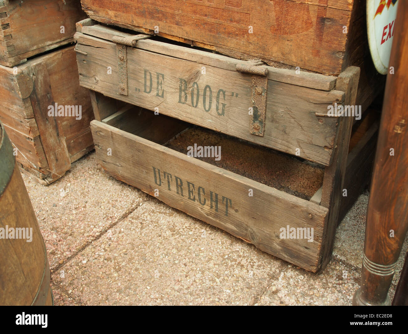 De Boog houten bier krat, Utrecht foto 1 Stock Photo Alamy