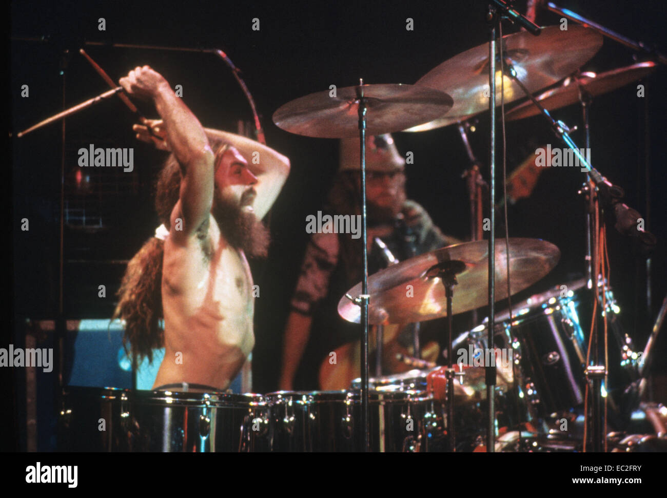 LYNYRD SKYNYRD US rock group in 1975 with Artimus Pyle on drums. Photo