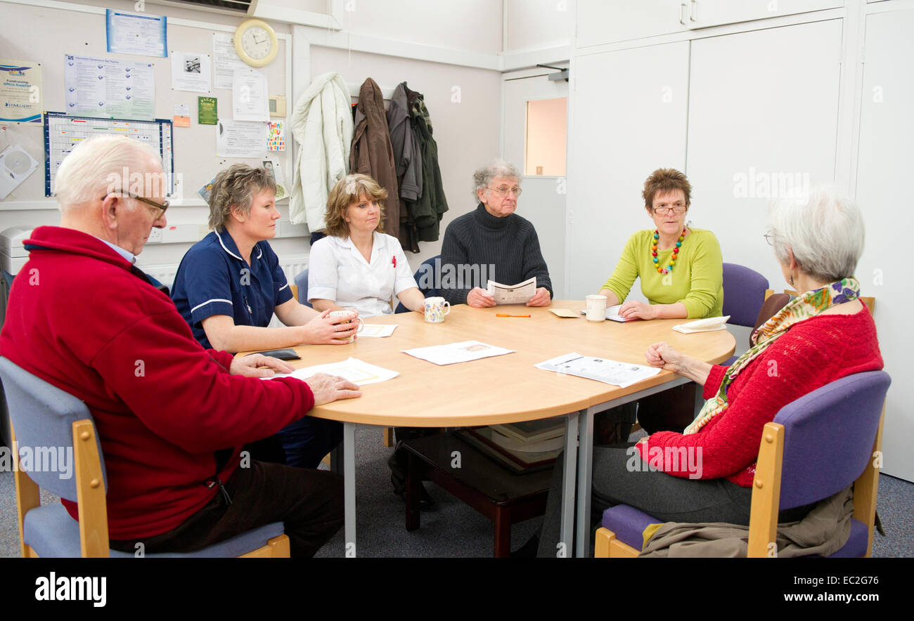 a meeting between health workers Stock Photo