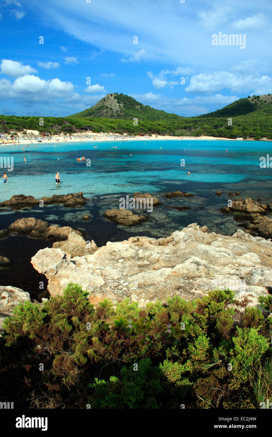 cala-agulla-near-the-resort-of-cala-ratjada-in-mallorca-spain-stock