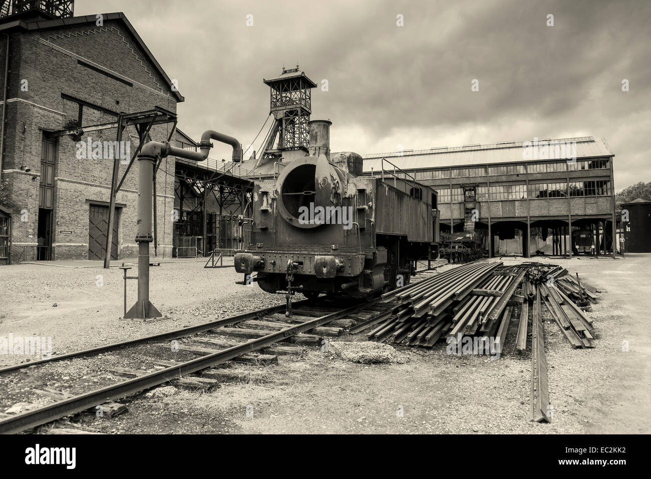 Mining History Centre of Lewarde, Nord department, Nord-Pas-de-Calais region, France Stock Photo