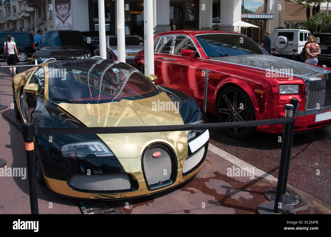 Luxury cars in Cannes, France, Europe Stock Photo Alamy